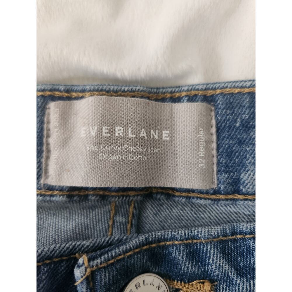 Everlane Womens Curvy Cheeky Jean light wash sz 32 slimming comfort ankle - Picture 6 of 9